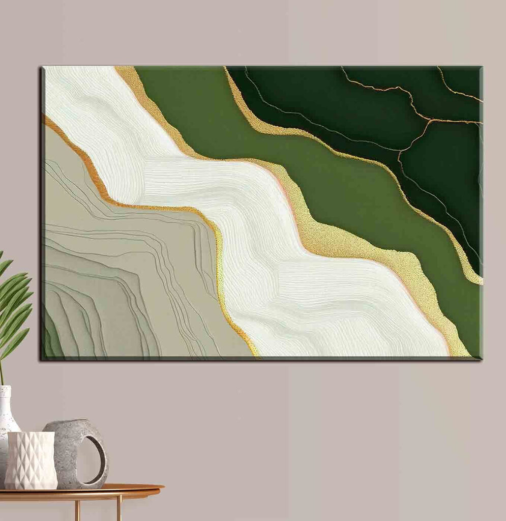 Grün trifft Creme — Interieur 2