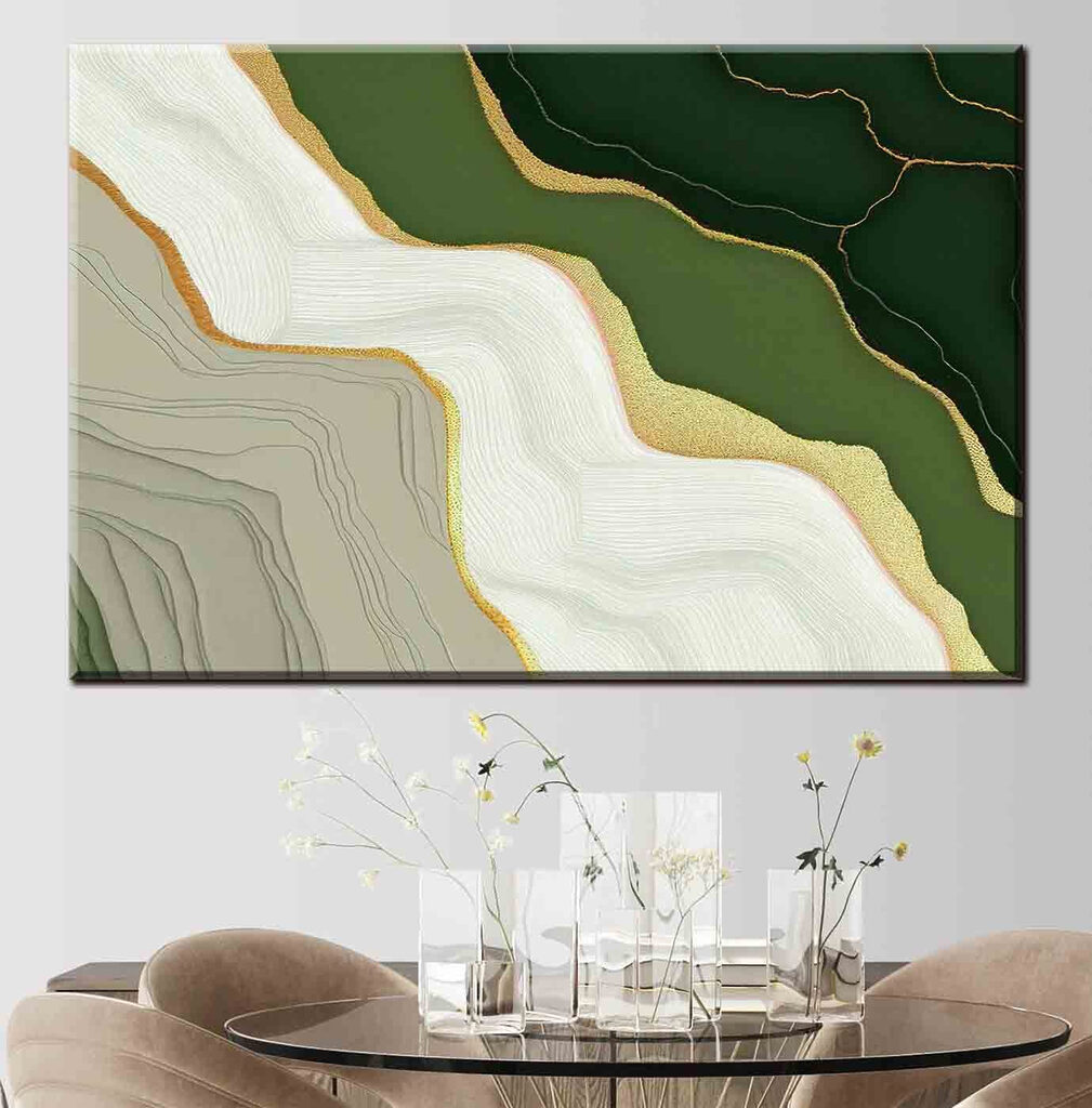 Grün trifft Creme — Interieur 1