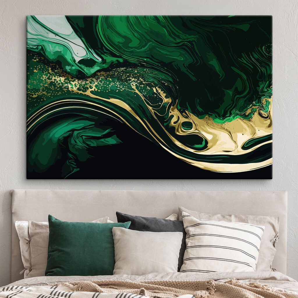 Gold fließt durch Grün — Interieur 1