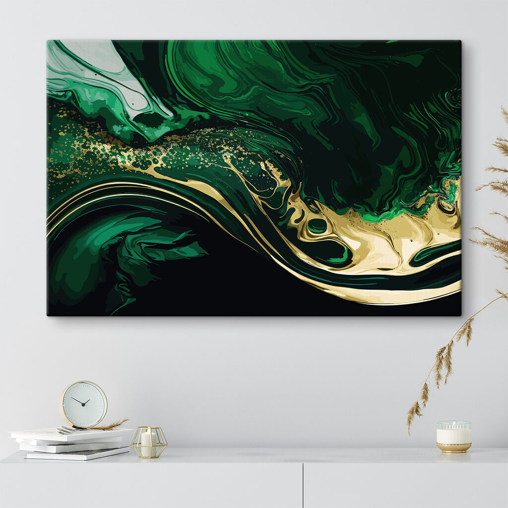 Gold fließt durch Grün — Interieur 2