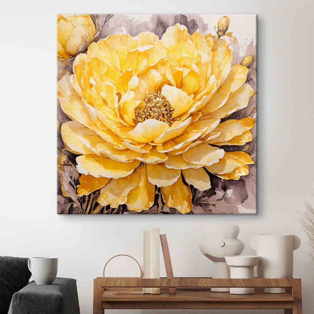 Große gelbe Blüte — Interieur 1