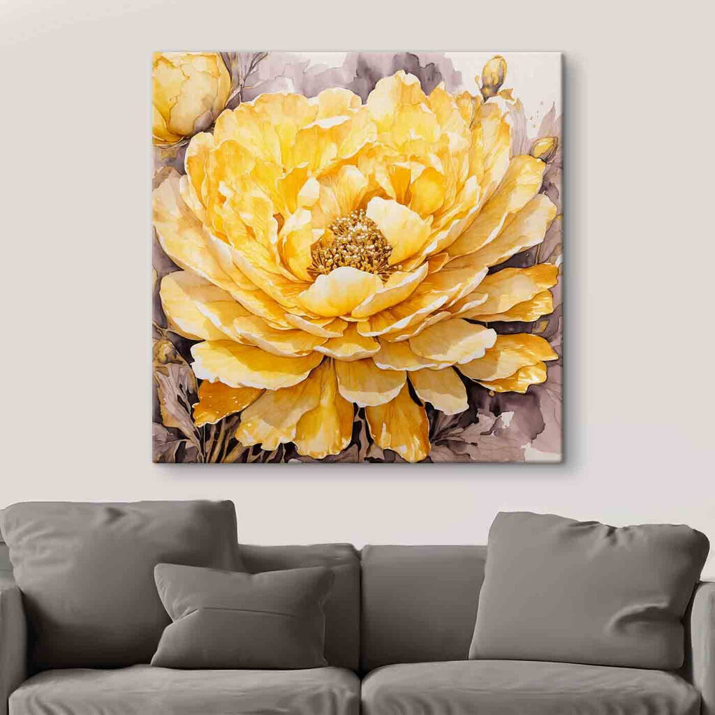 Große gelbe Blüte — Interieur 2