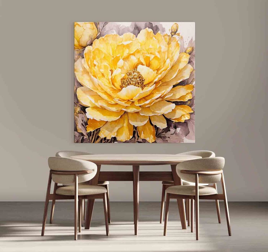 Große gelbe Blüte — Interieur 3