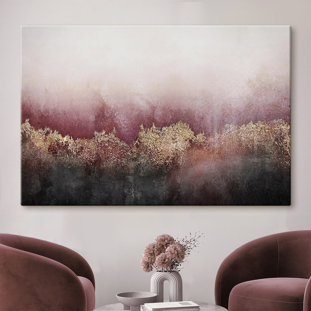Bäume am Horizont in einem Interieur