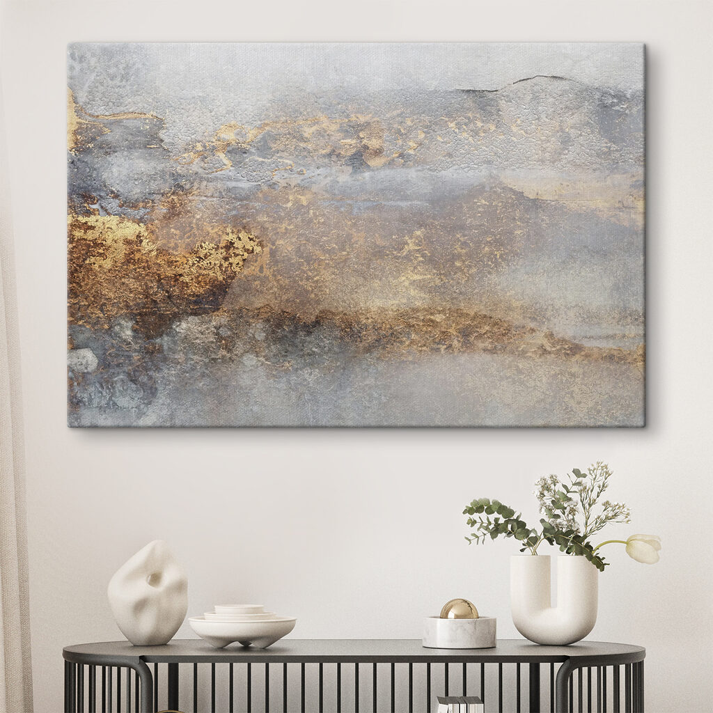 Goldgraue Schichten mit Sprenkeln — Interieur 3