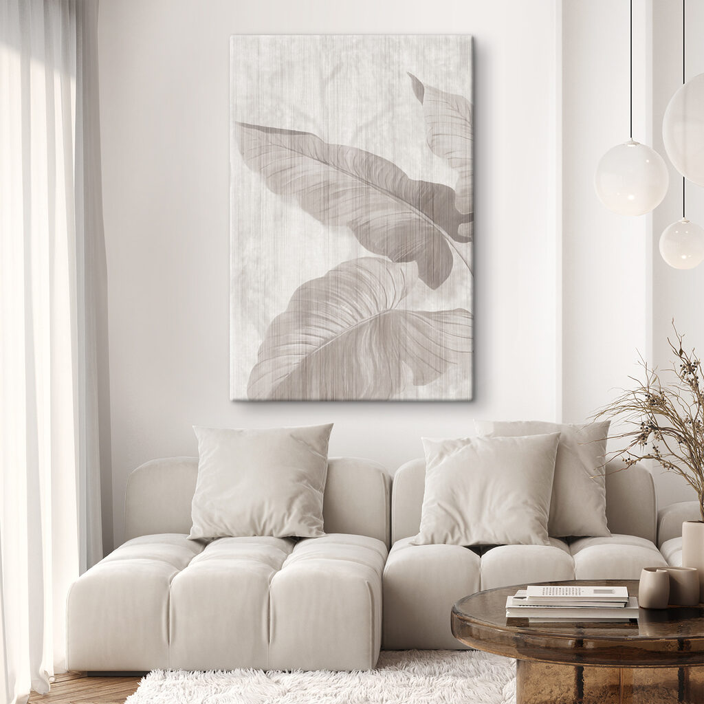 Blattschatten in Grautönen — Interieur 2