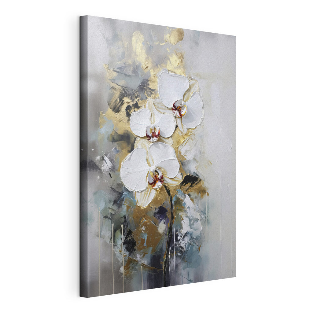 Orchideen zwischen grauen Strichen — Produktansicht
