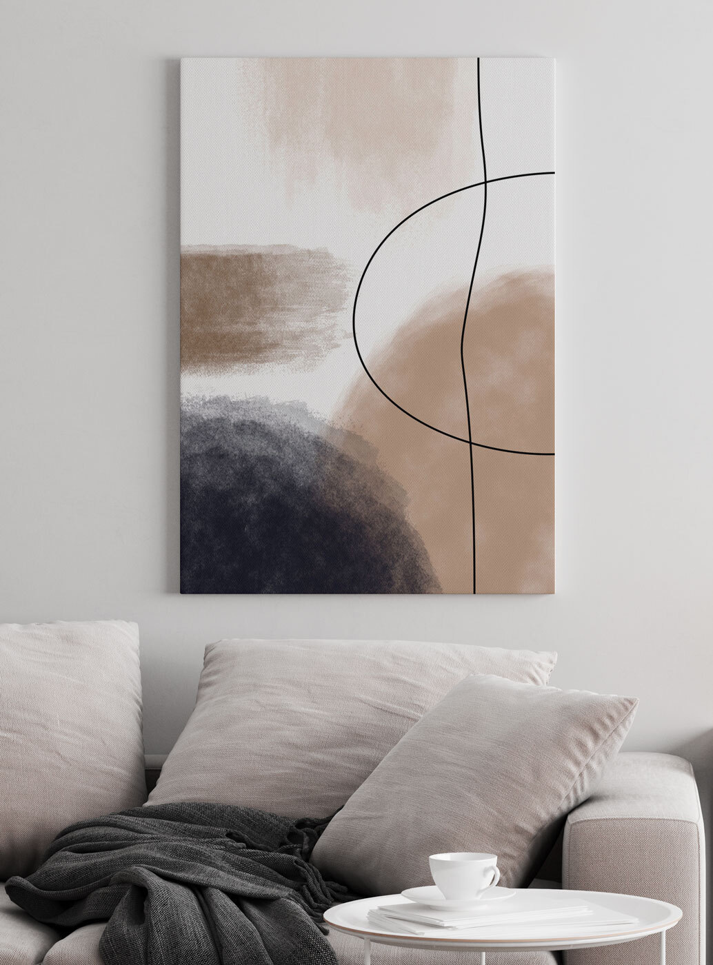 Linie zwischen Farbflecken — Interieur 2