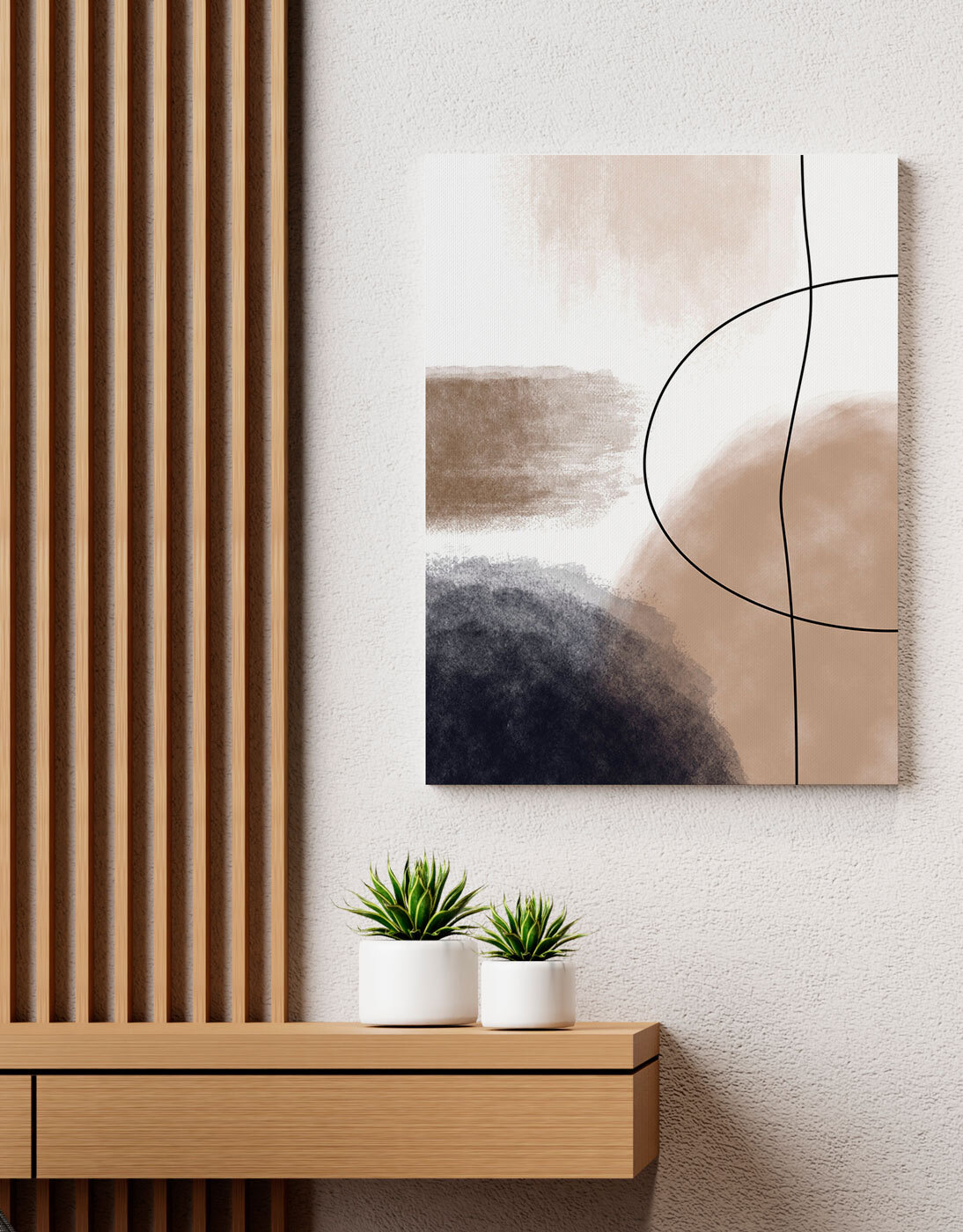 Linie zwischen Farbflecken — Interieur 3