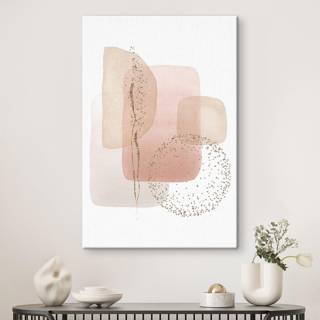 Rosa Flächen mit Pünktchen — Interieur 1
