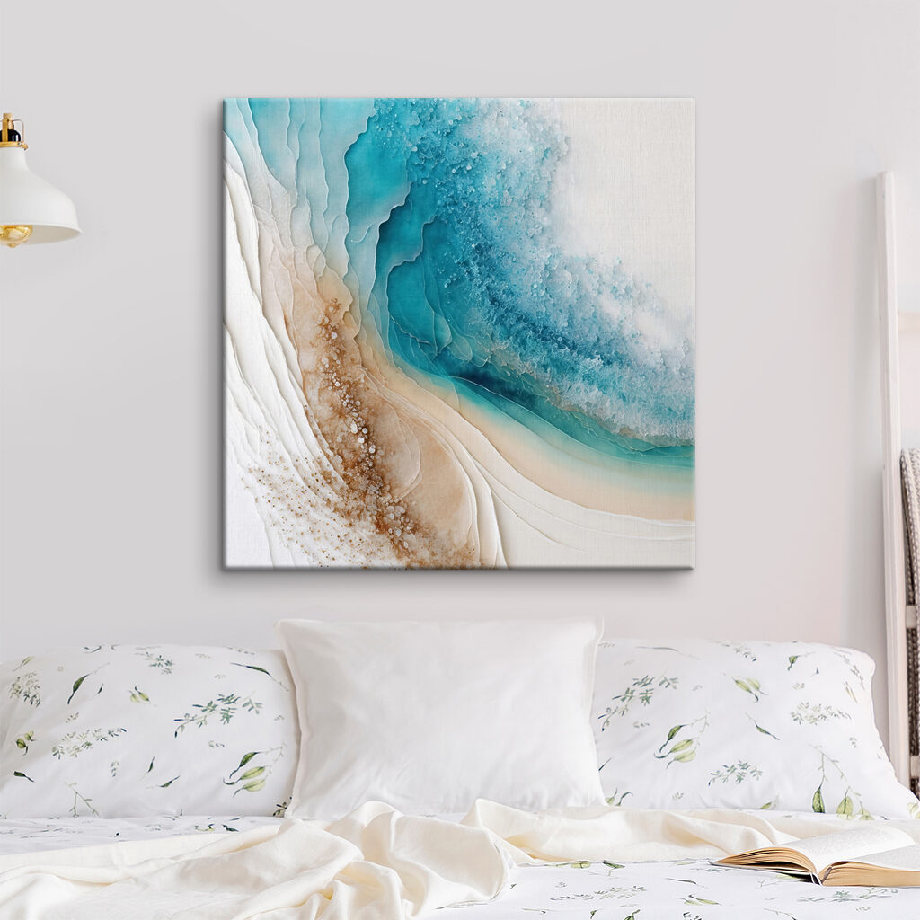 Türkis in sanften Schichten — Interieur 2