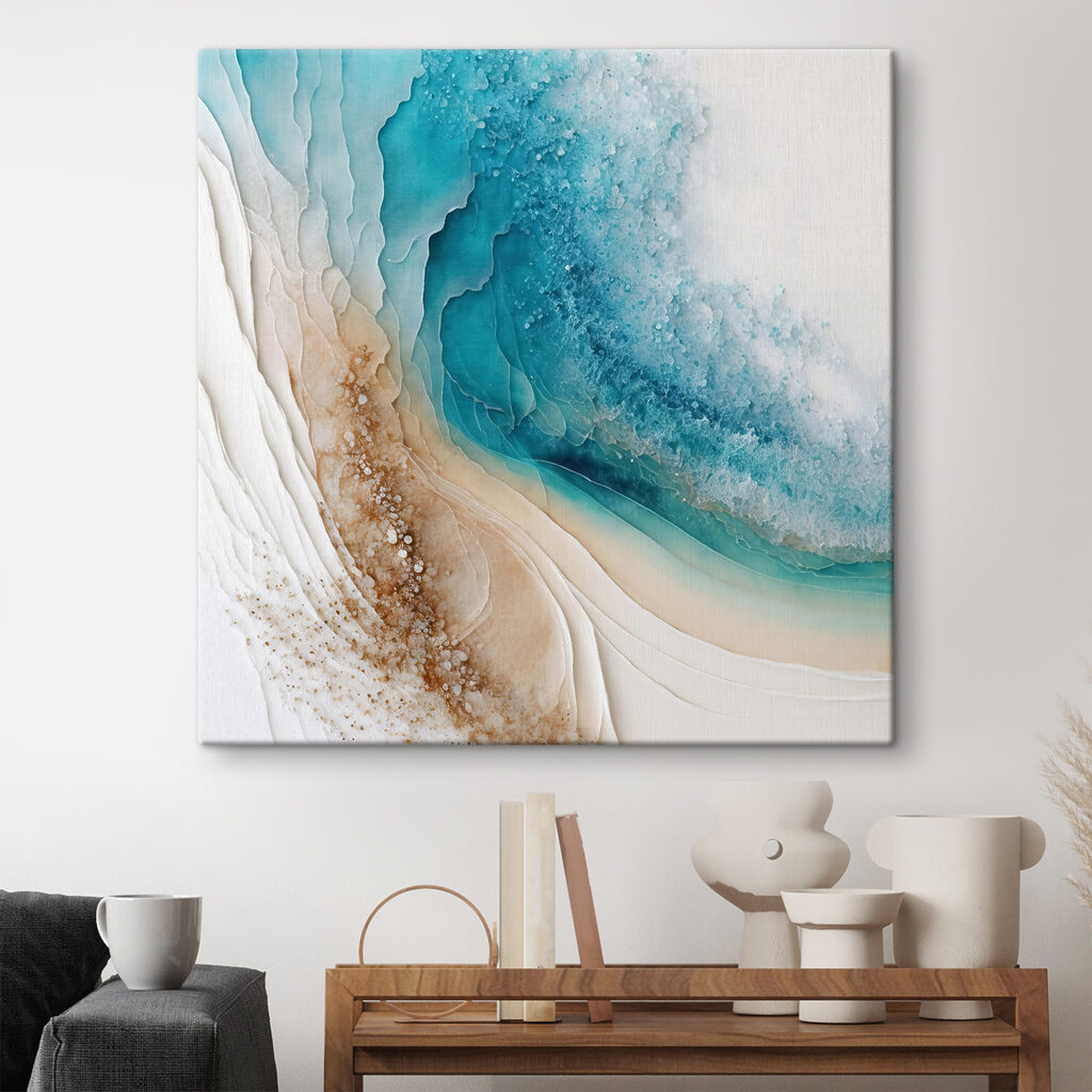Türkis in sanften Schichten — Interieur 4