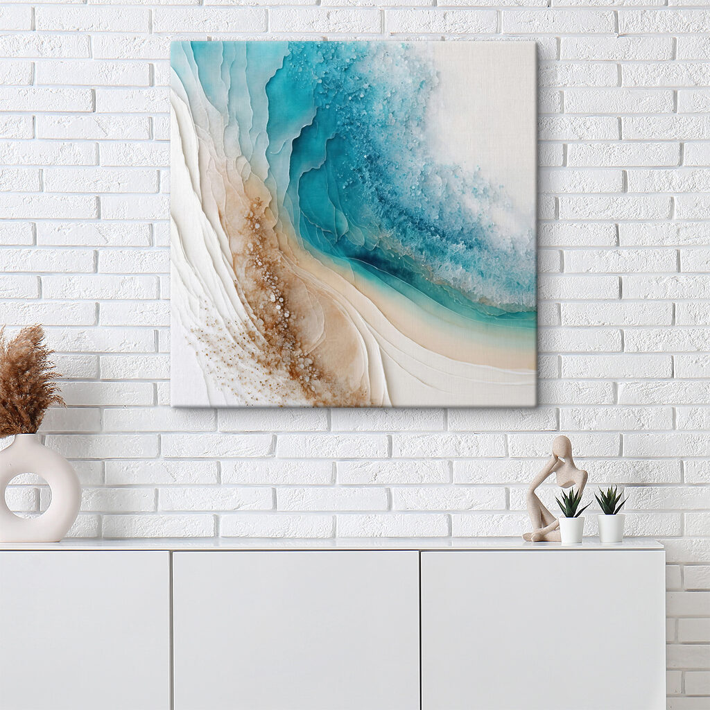 Türkis in sanften Schichten — Interieur 6
