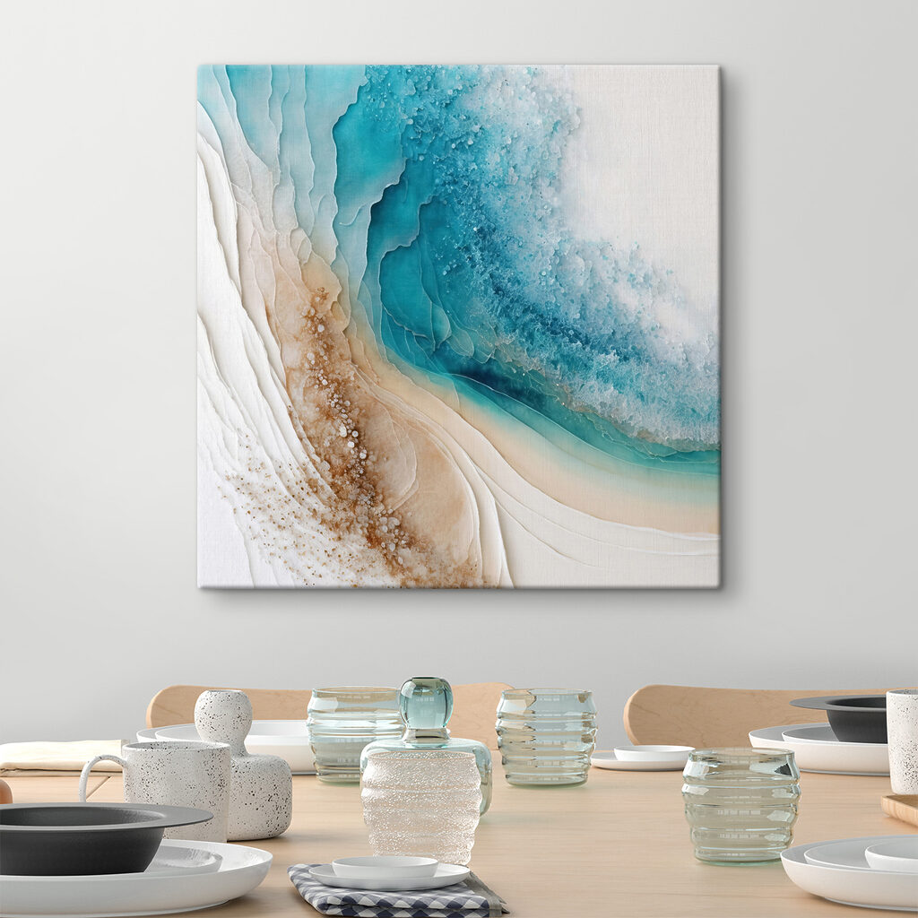 Türkis in sanften Schichten — Interieur 7