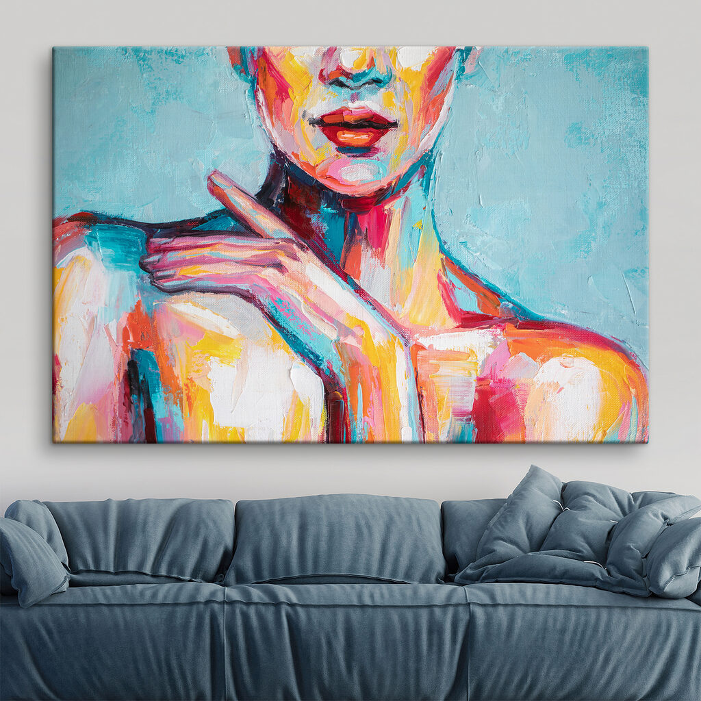 Farbe auf nackten Schultern — Interieur 3