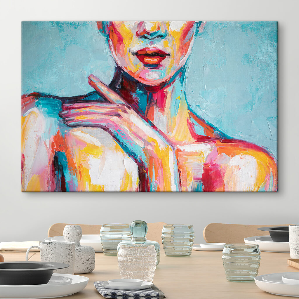 Farbe auf nackten Schultern — Interieur 1