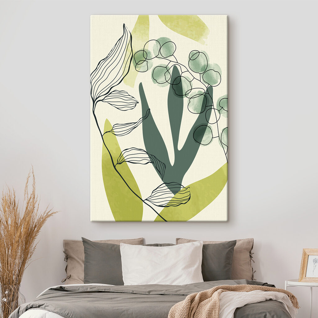 Blätter mit gezeichneten Adern — Interieur 2