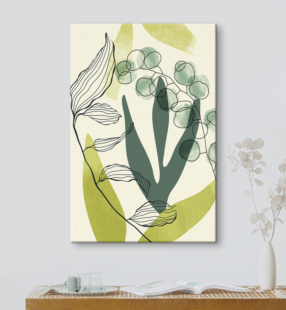 Blätter mit gezeichneten Adern — Interieur 3