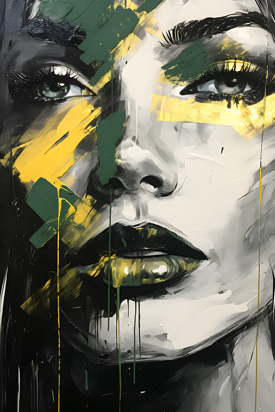 Gelb um die Augen — ganzes Design
