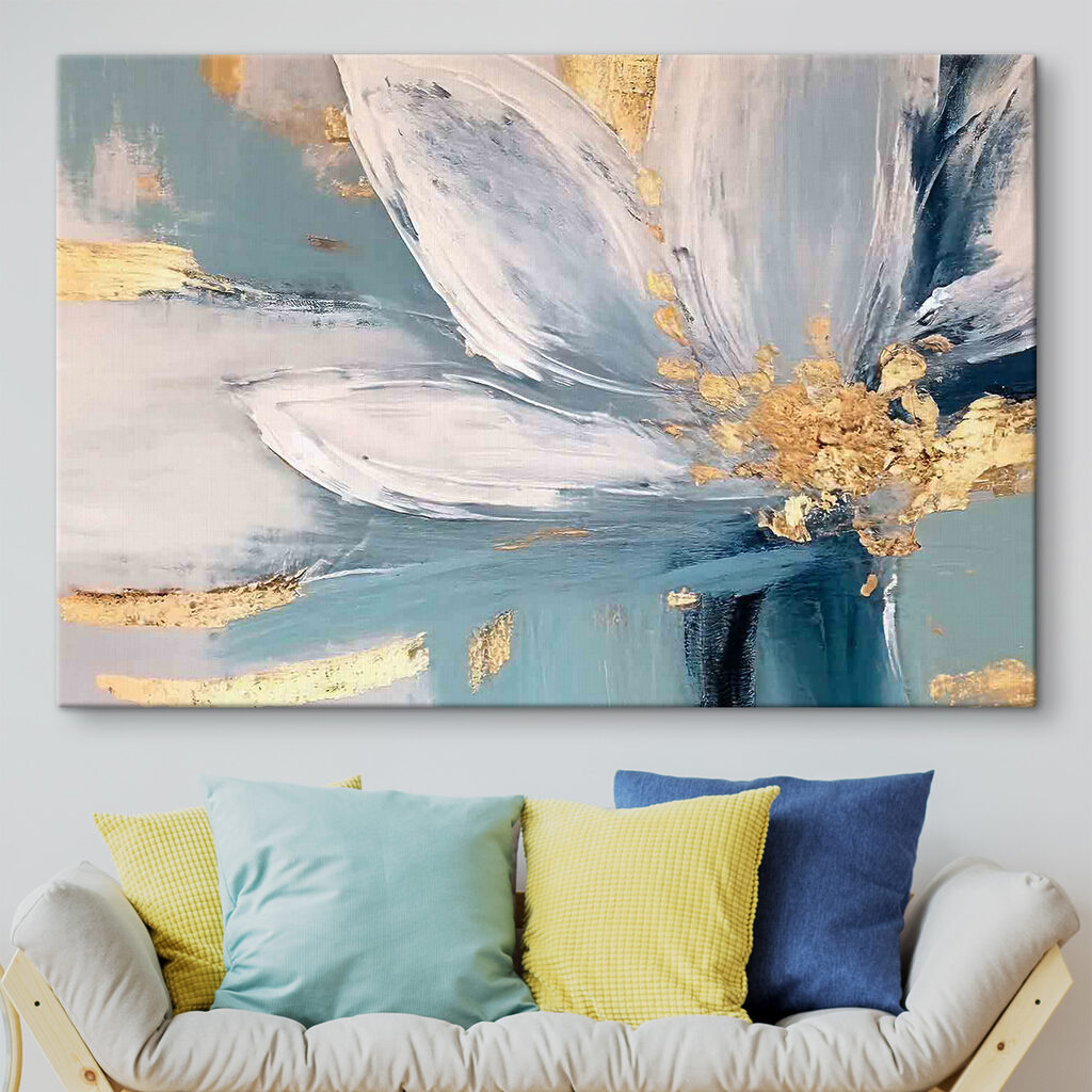 Weiße Blüte mit Gold — Interieur 3