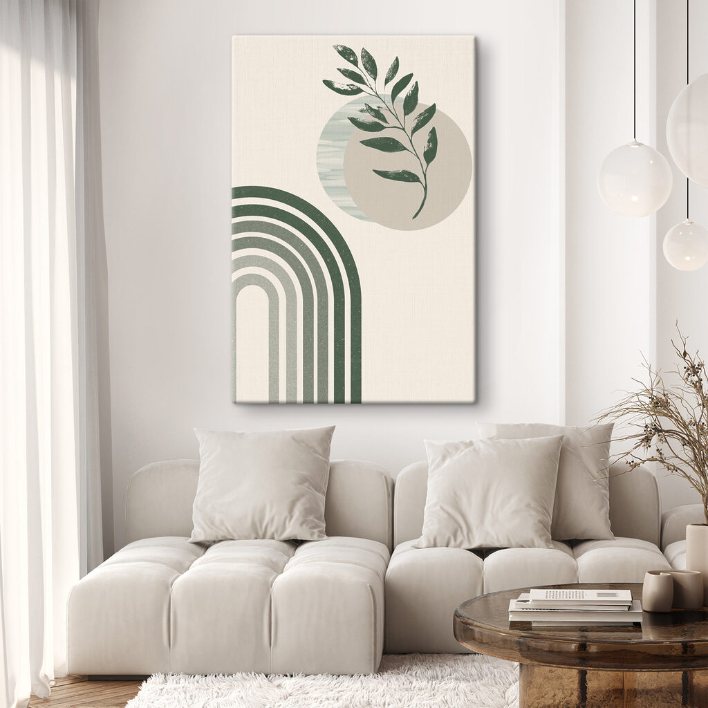 Grüner Zweig über Bögen — Interieur 3
