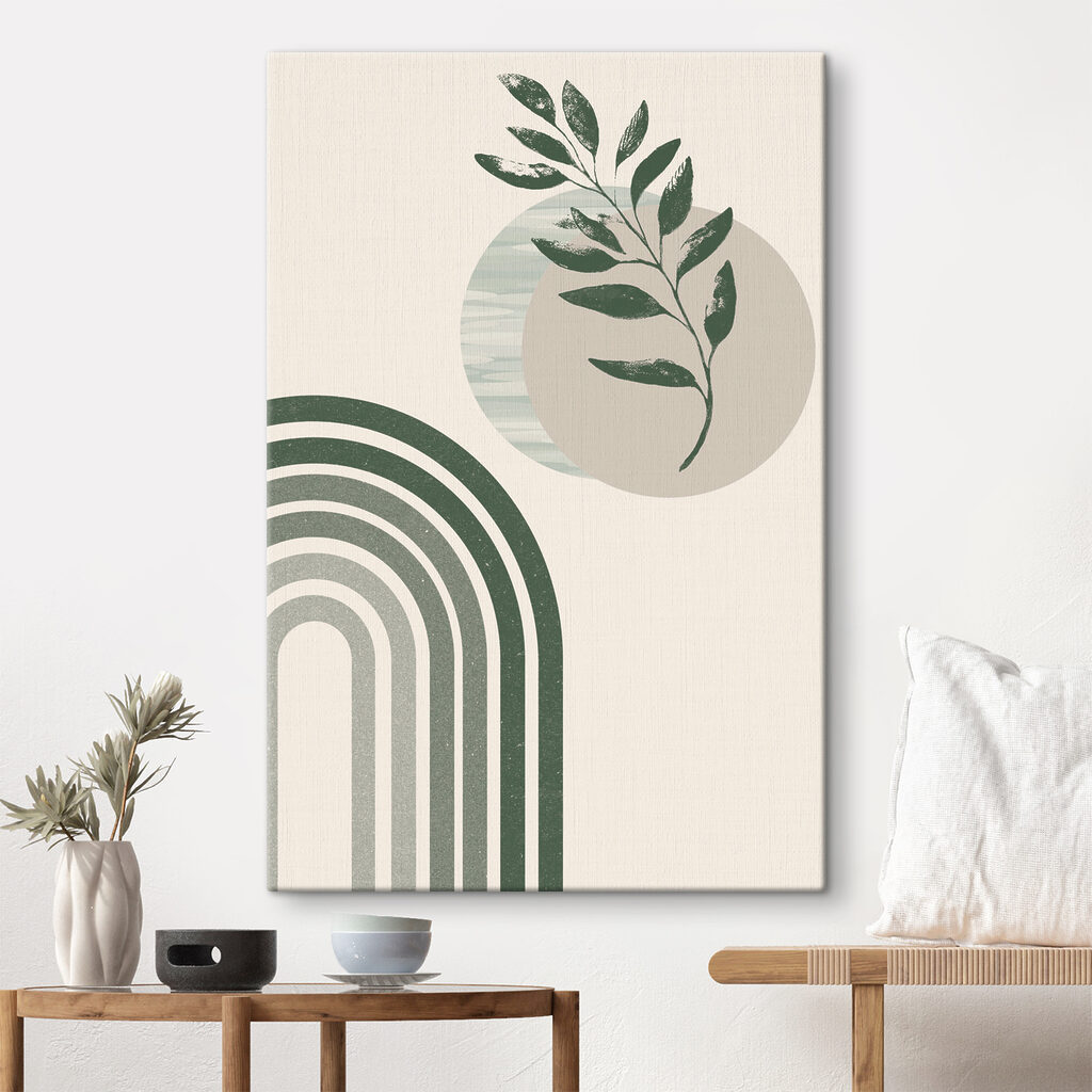 Grüner Zweig über Bögen — Interieur 1