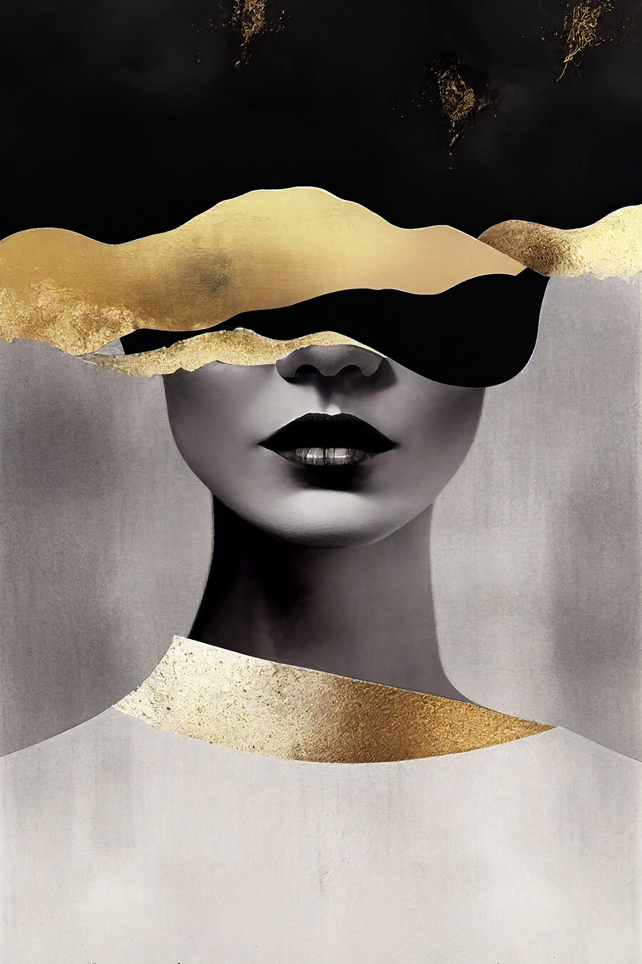Goldschleier vor den Augen — ganzes Design