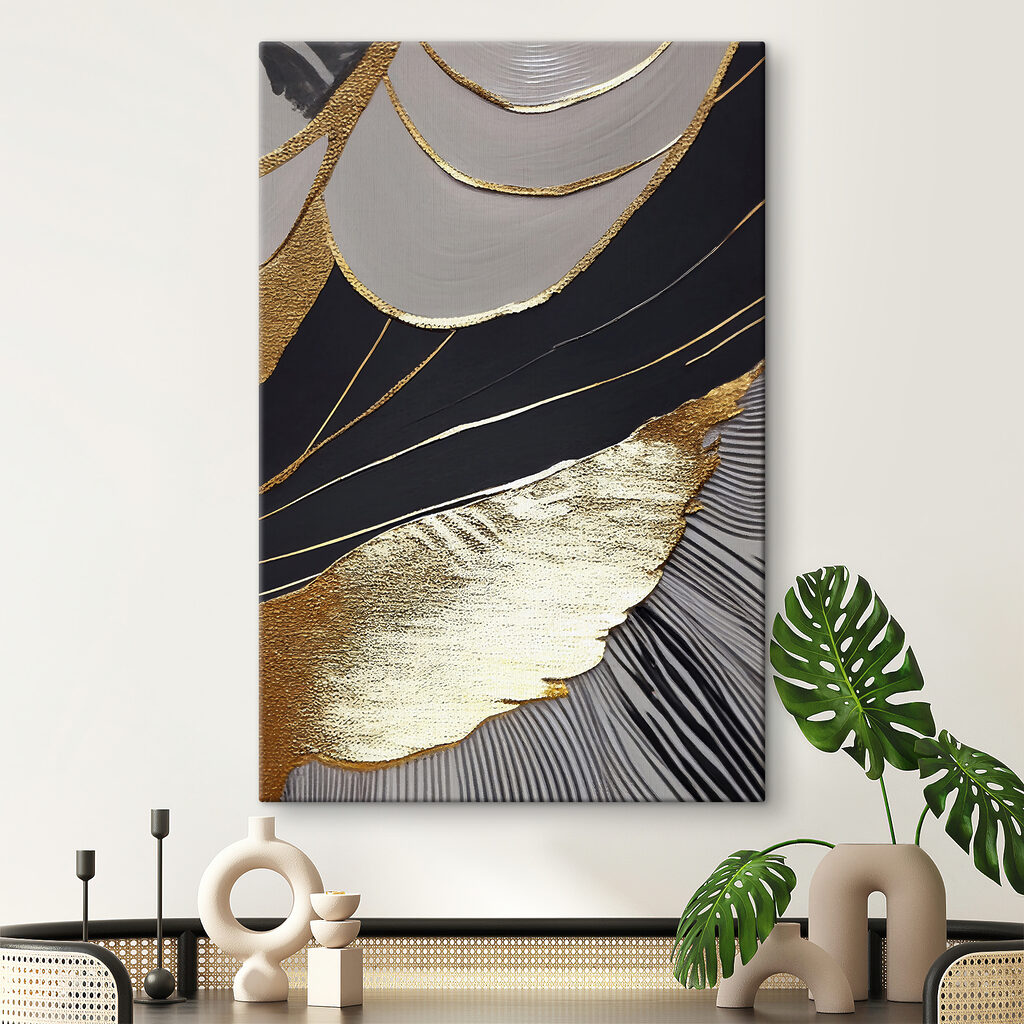 Gold entlang dunkler Falten — Interieur 3