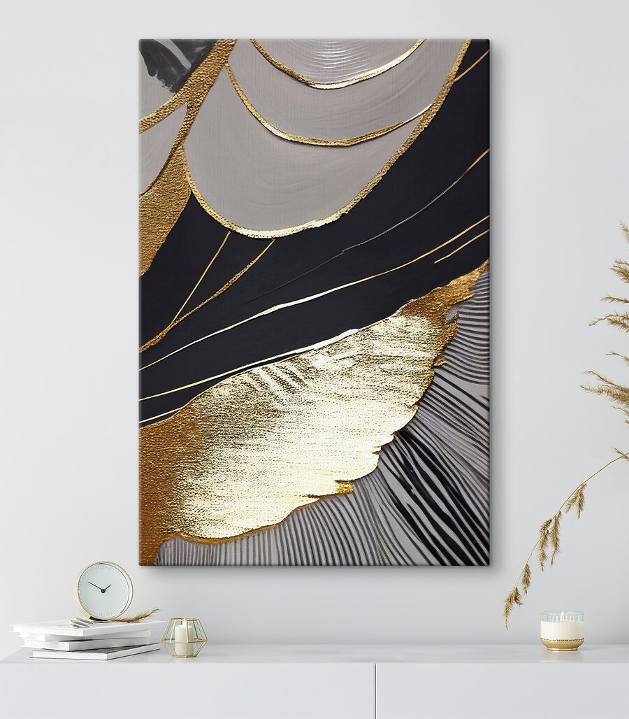 Gold entlang dunkler Falten — Interieur 4