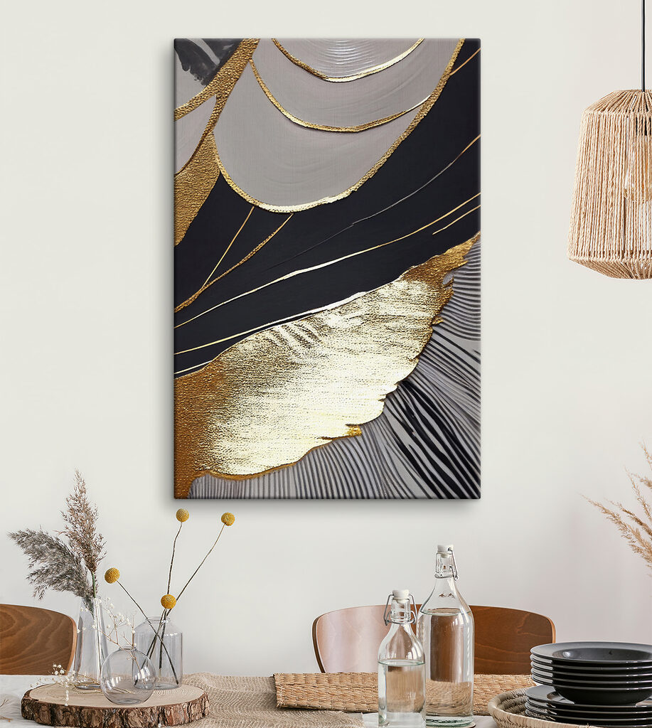 Gold entlang dunkler Falten — Interieur 5