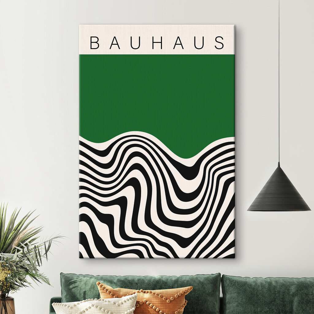 Schwarz-weiße Wellenlinien — Interieur 3