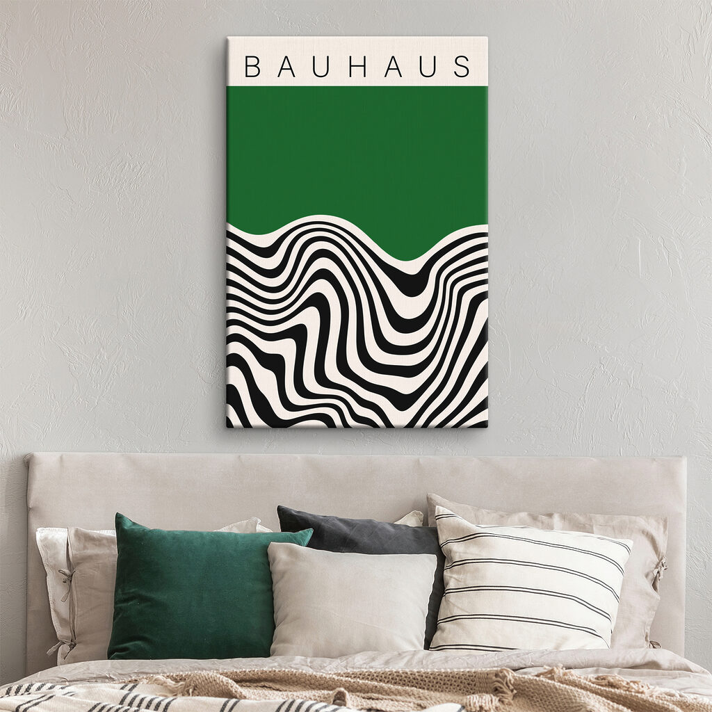 Schwarz-weiße Wellenlinien — Interieur 4