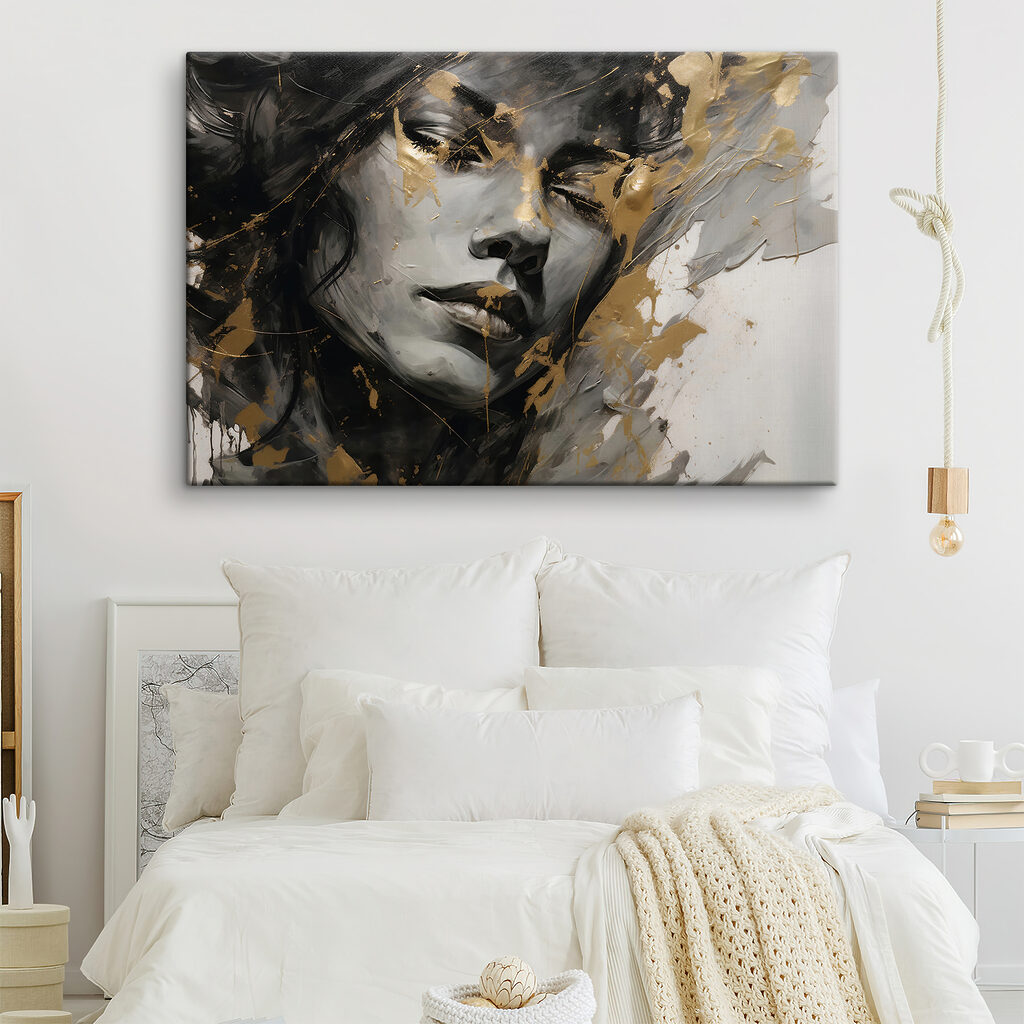 Porträt in goldenen Strichen — Interieur 2