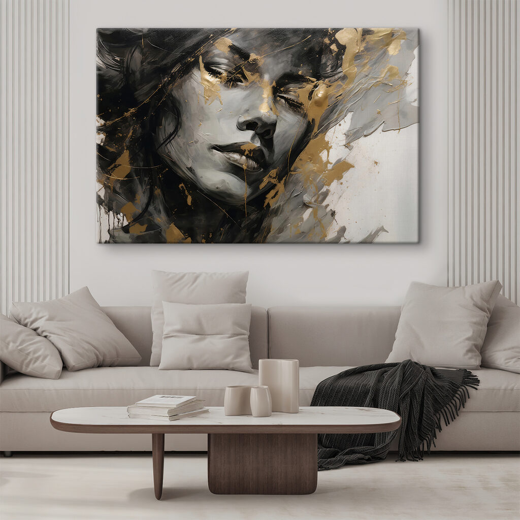 Porträt in goldenen Strichen — Interieur 3