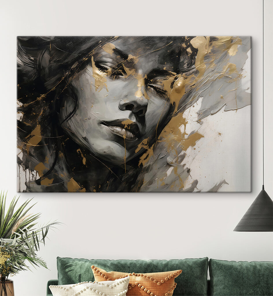 Porträt in goldenen Strichen — Interieur 4
