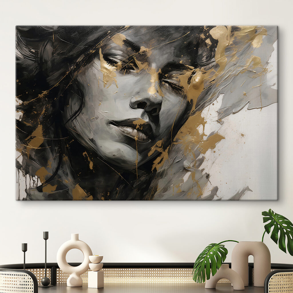 Porträt in goldenen Strichen — Interieur 5