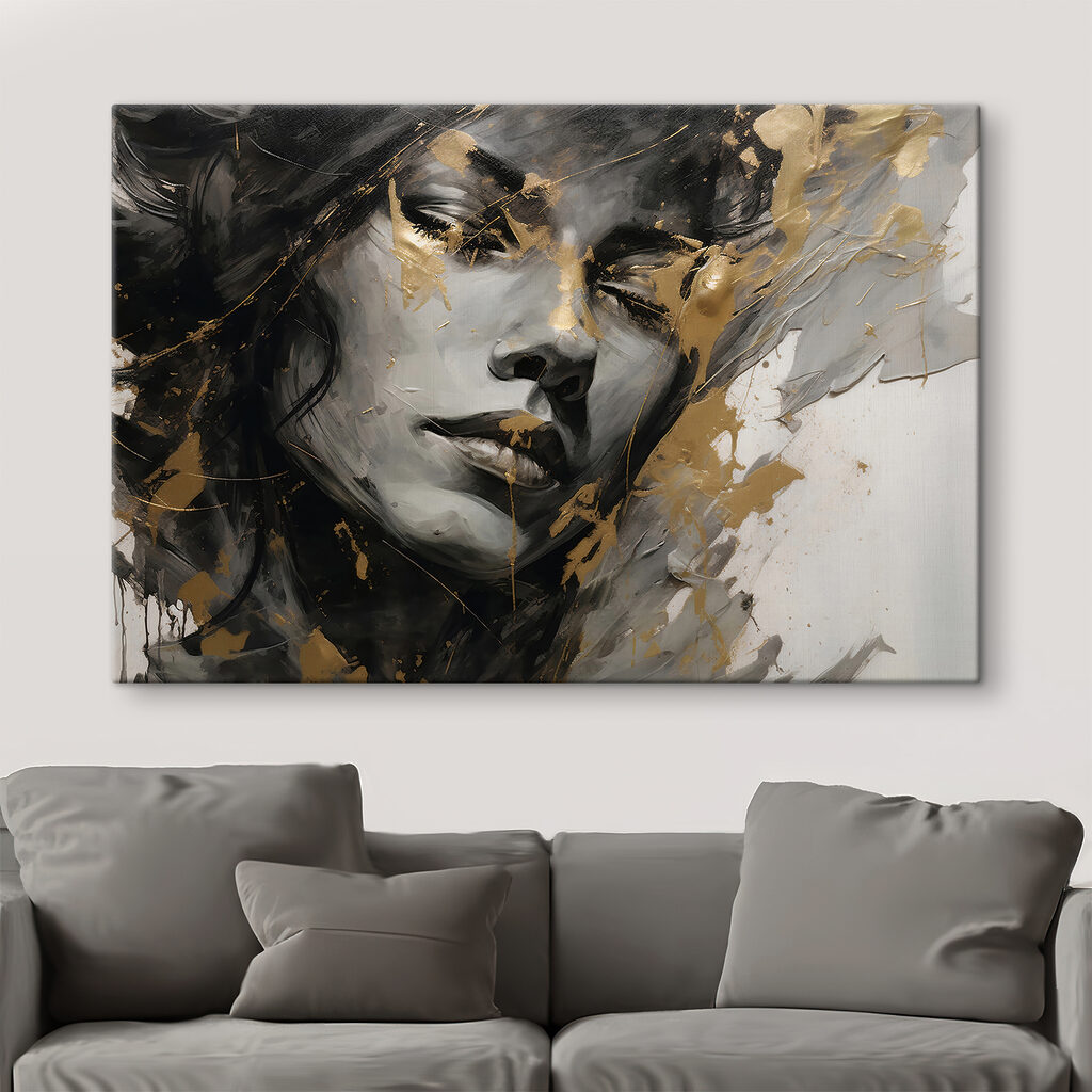 Porträt in goldenen Strichen — Interieur 6