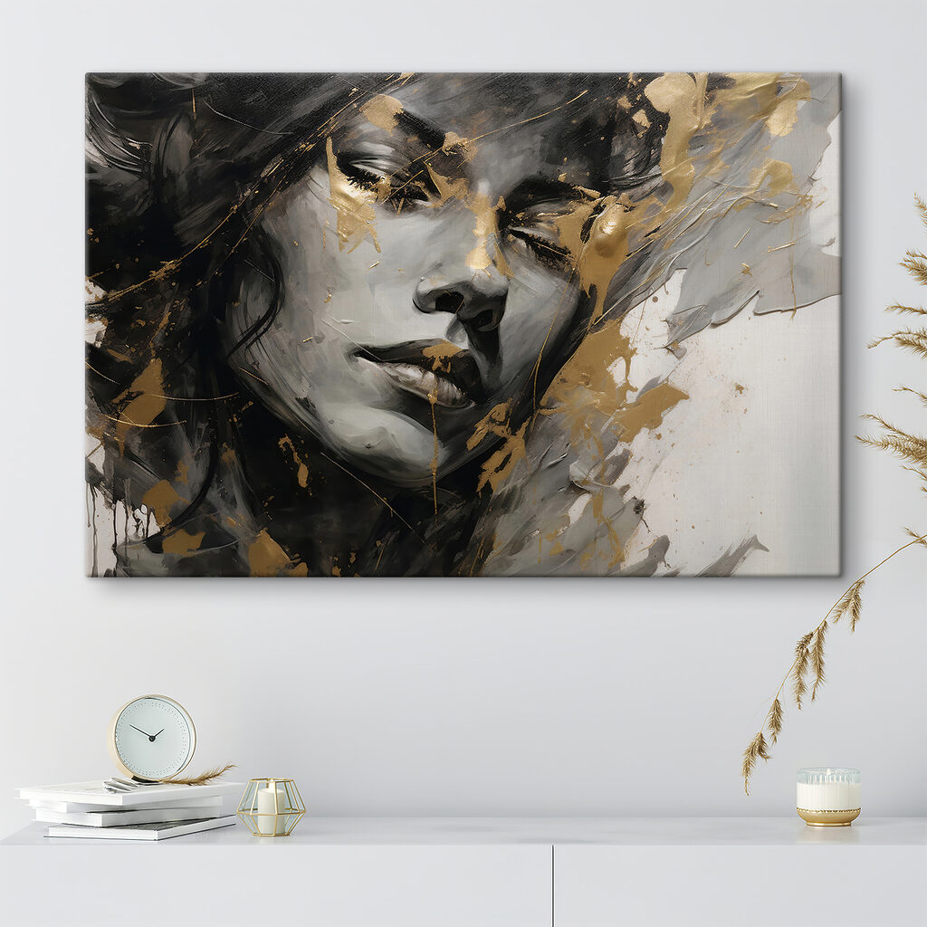 Porträt in goldenen Strichen — Interieur 7
