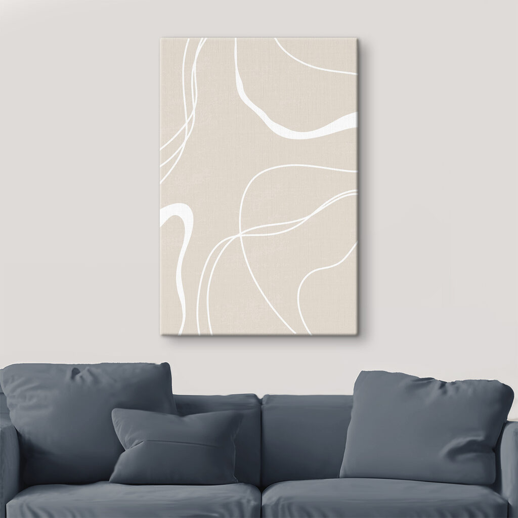 Weiße Linien auf Beige — Interieur 2