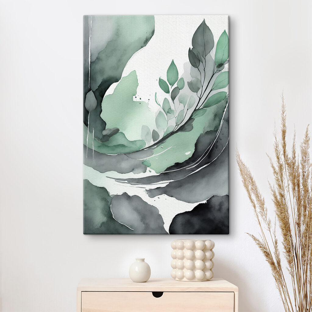 Pflanze in Aquarell — Interieur 1