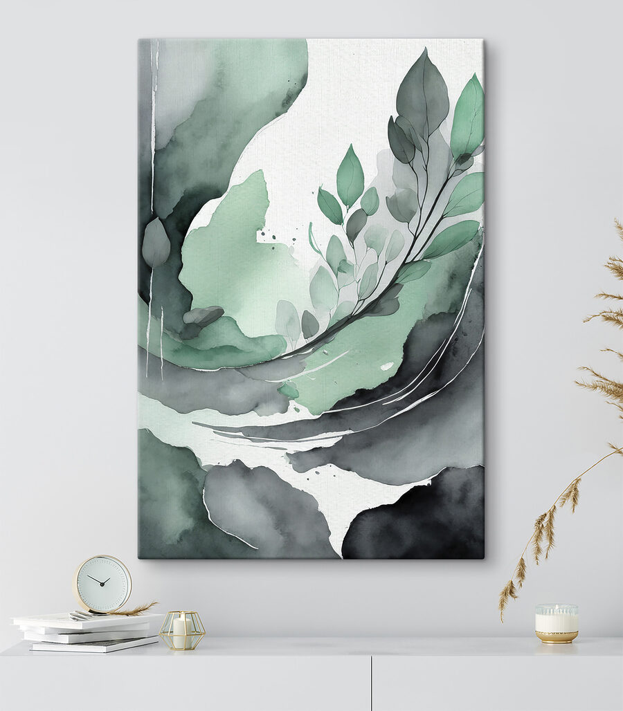 Pflanze in Aquarell — Interieur 2