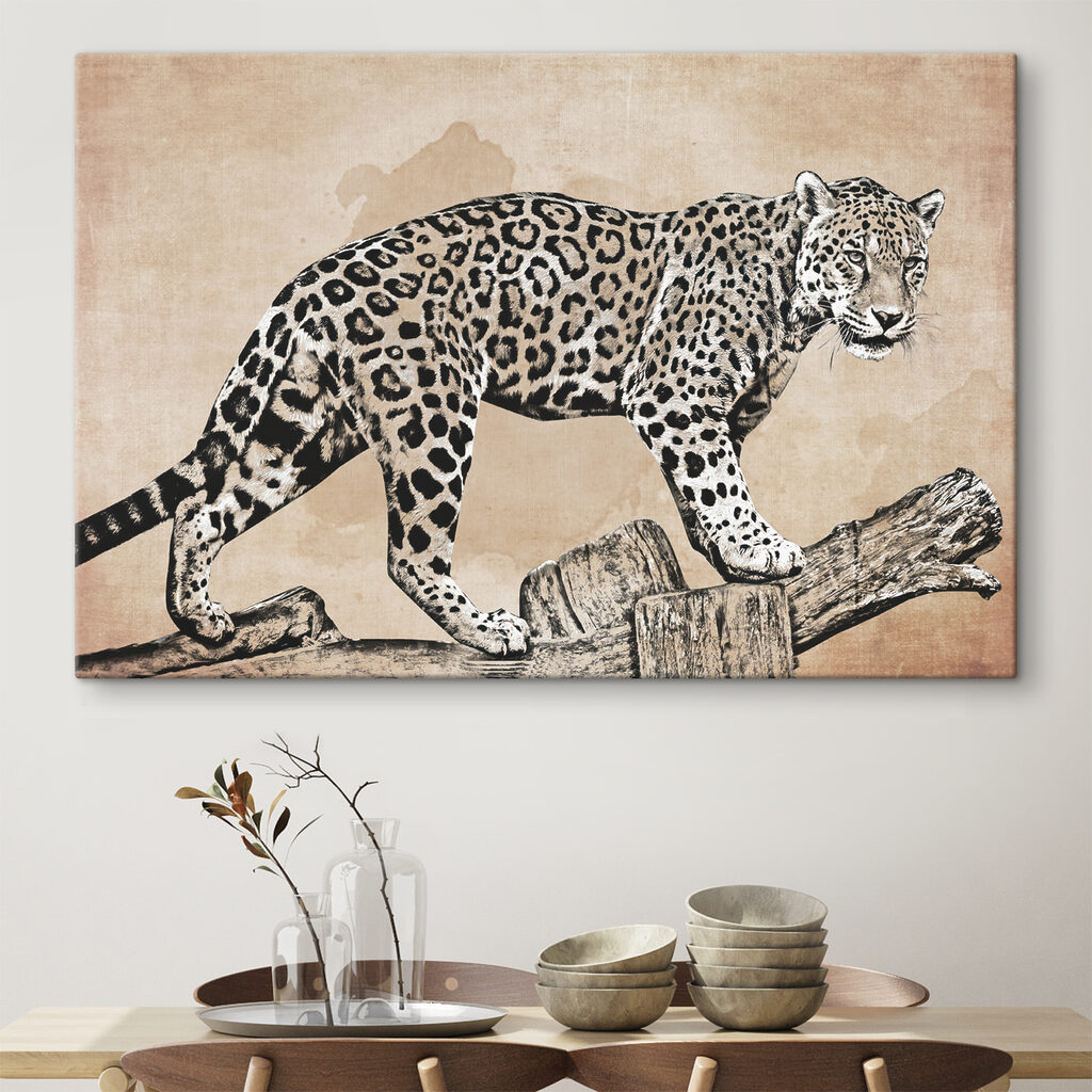 Leopard auf dem Ast — Interieur 1