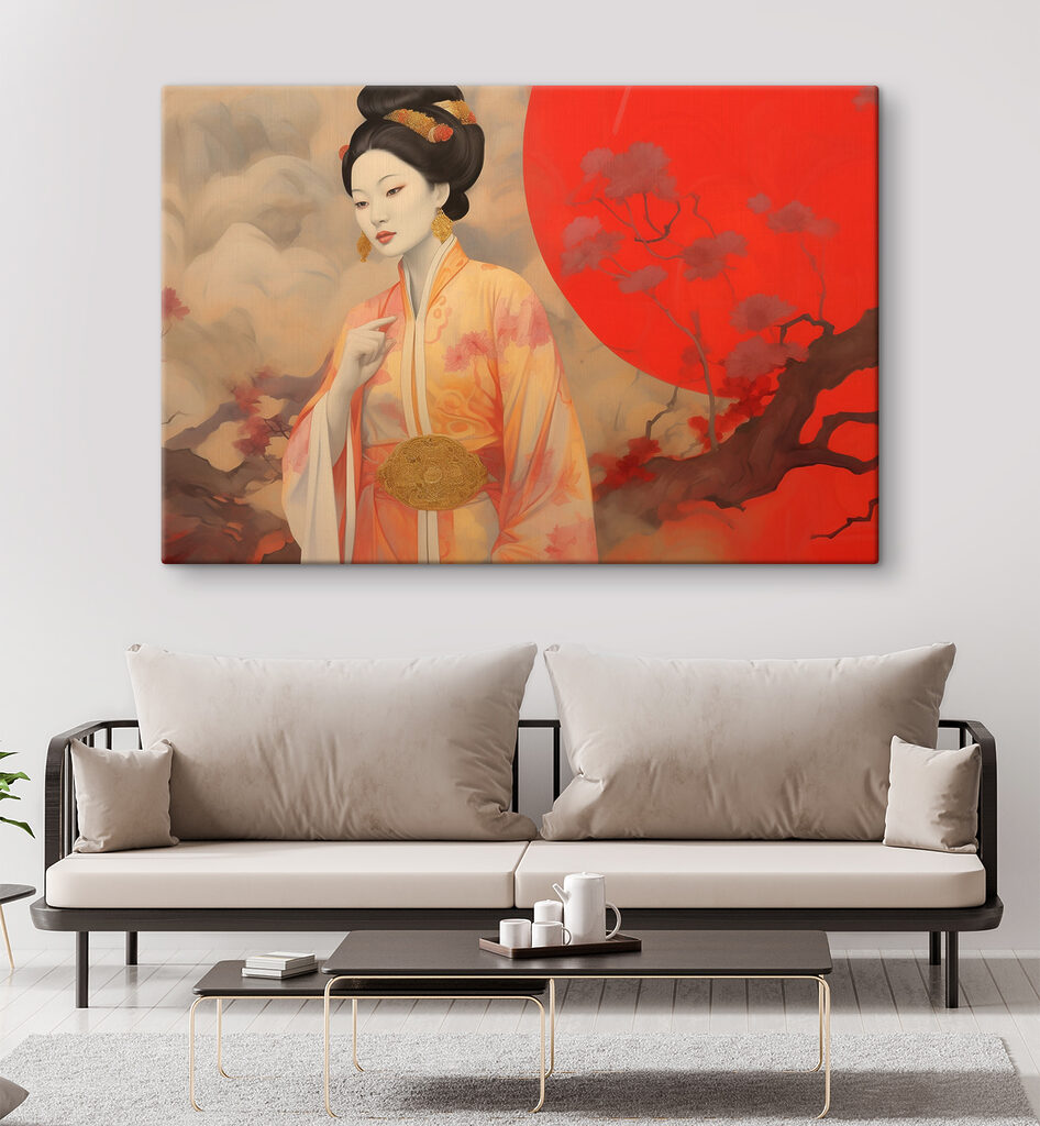 Frau im Kimono — Interieur 2