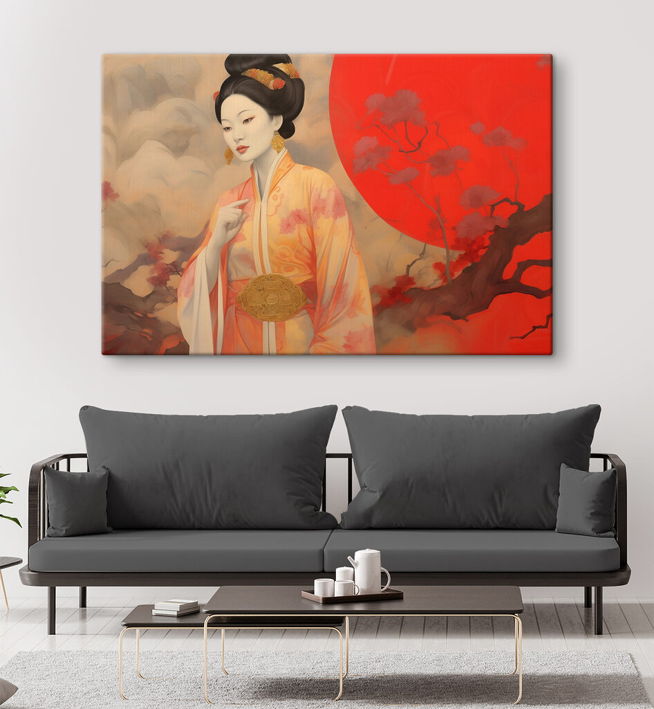 Frau im Kimono — Interieur 3