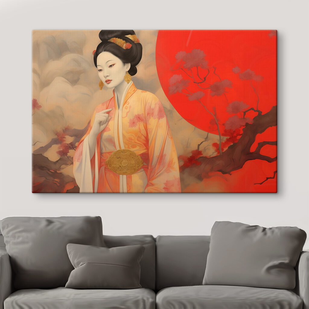 Frau im Kimono — Interieur 1