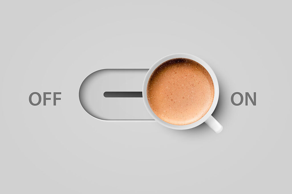 Kaffeeschalter — ganzes Design
