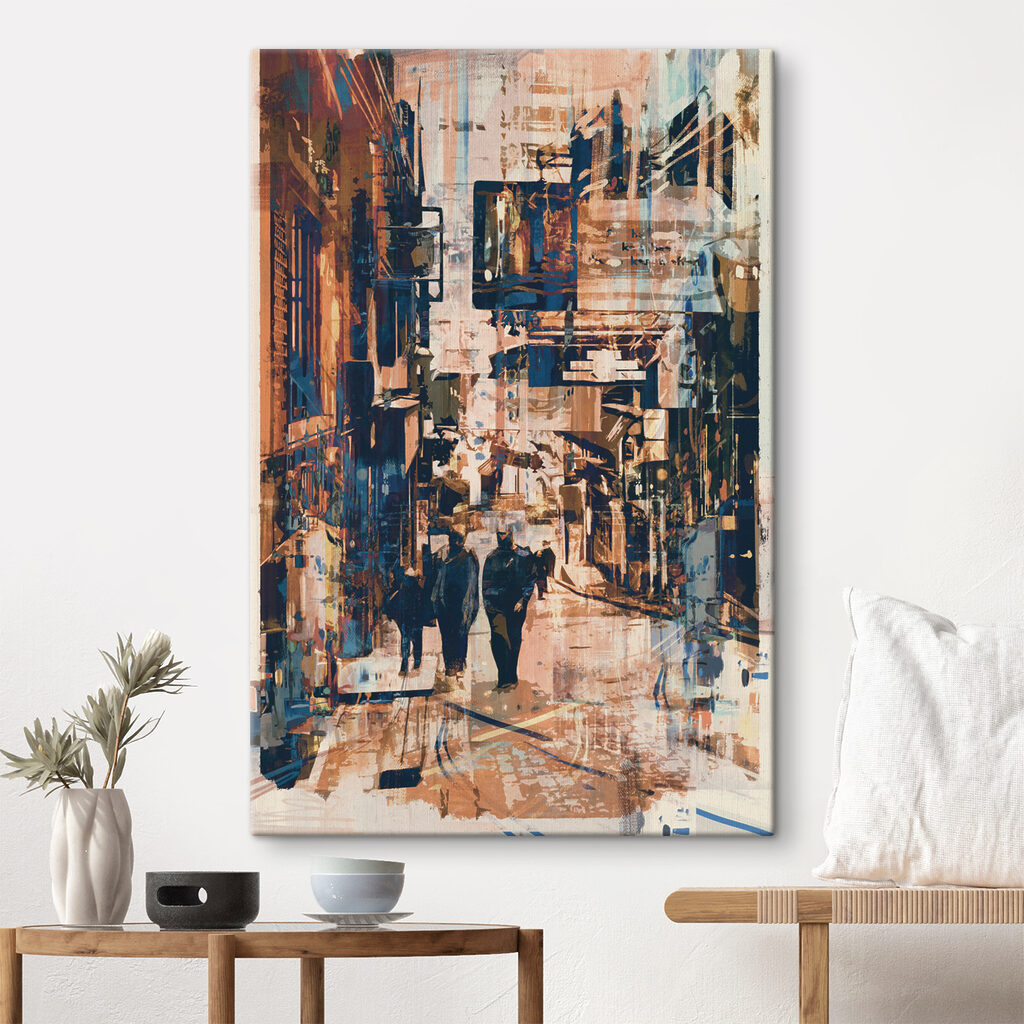 Spaziergänger in der Gasse — Interieur 1