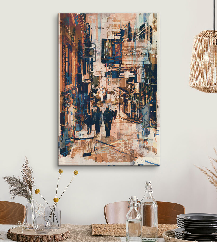 Spaziergänger in der Gasse — Interieur 2