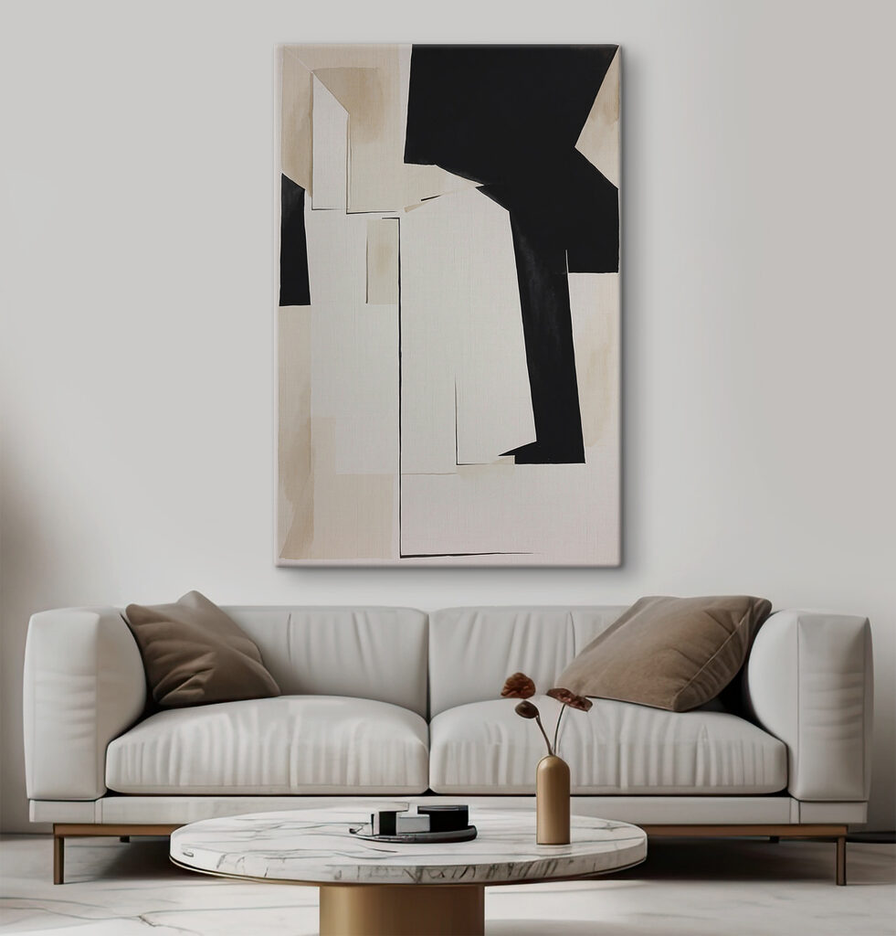 Schwarz auf Creme — Interieur 1