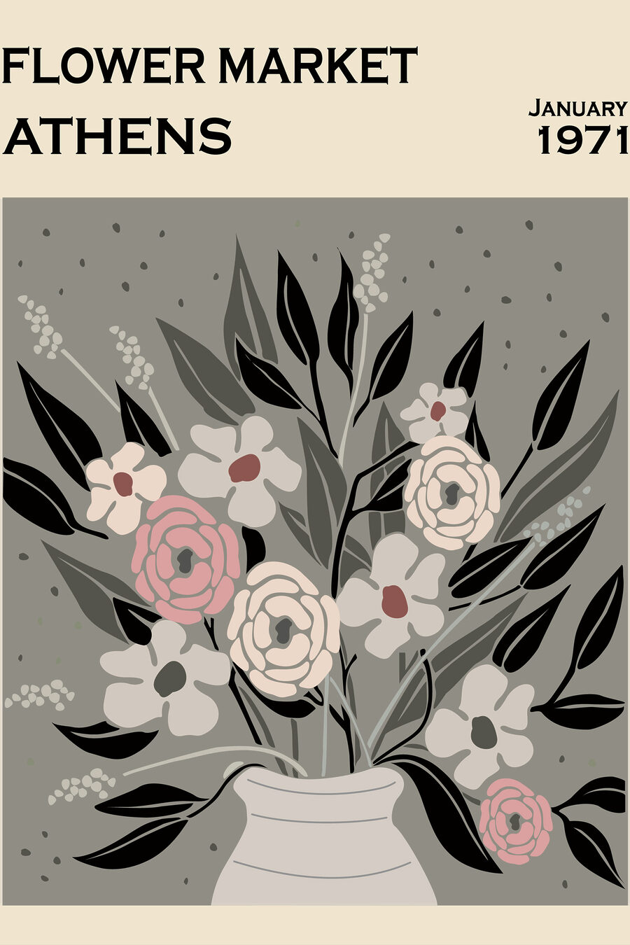 Blumenmarkt Athen — ganzes Design